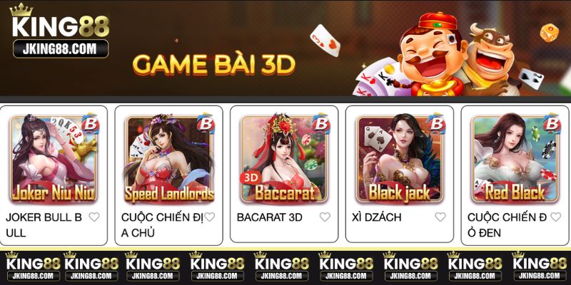 trải nghiệm game bài 3d 